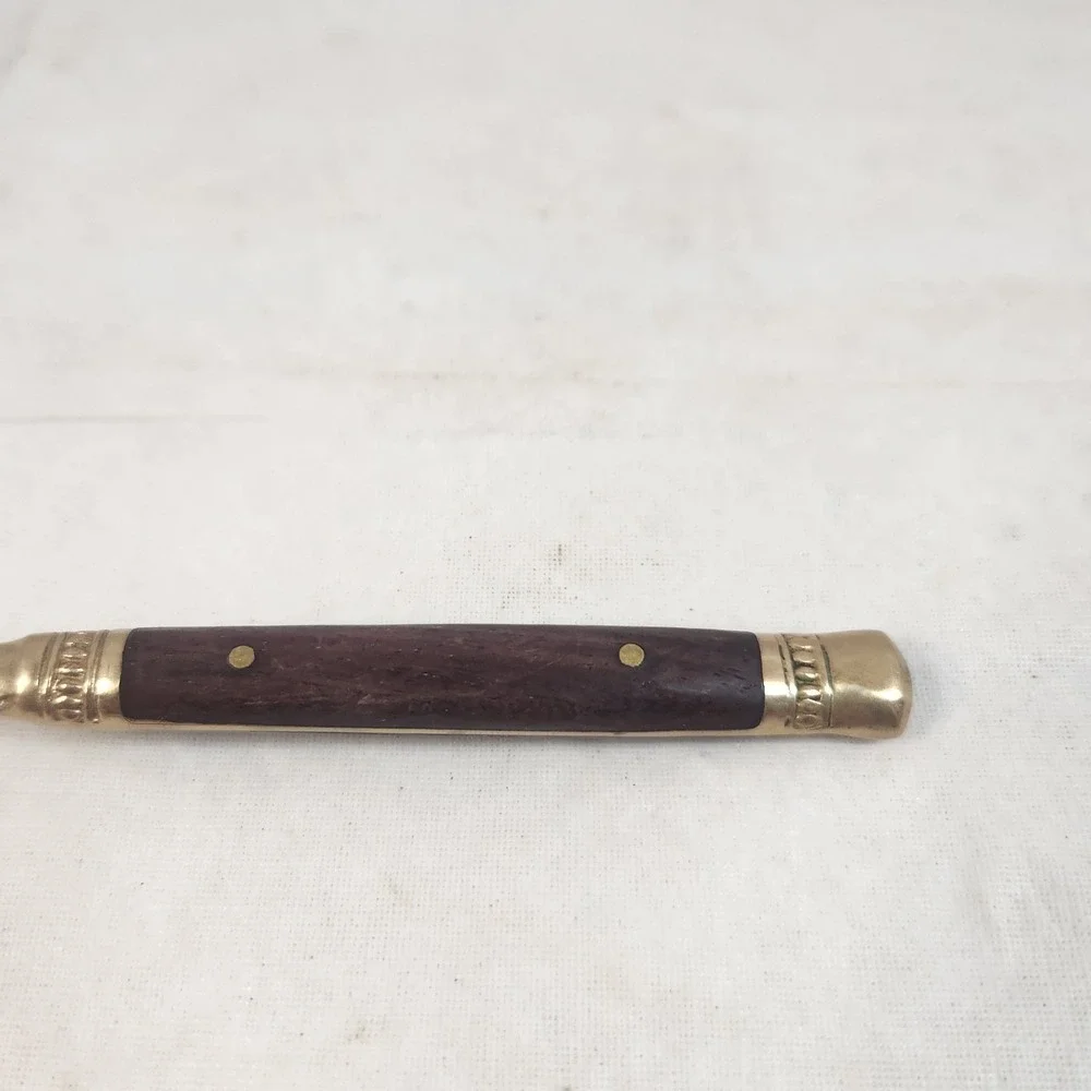 Pottery Barn antique bronze rosewood flatware salad fork thailand